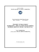 Hoạt động Marketingmix của bamboo airways FLC Group