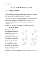 ĐỘC TỐ AFLATOXIN TRONG THỰC PHẨM 