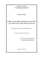 Nghiên cứu hệ thống phanh abs và xây dựng quy trình tháo lắp hệ thống phanh abs 