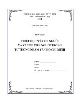 Đồ án giữa kỳ môn triết học cao học UEH 2021