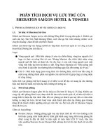 PHÂN TÍCH DỊCH VỤ LƯU TRÚ CỦA SHERATON SAIGON HOTEL  TOWERS