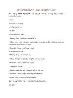 Lí thuyết lực đàn hồi của lò xo, định luật húc