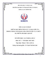 Tiểu luận nhóm 3 LSĐ Thứ 4 Tiết 3,4