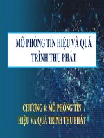 Bài giảng Mô phỏng hệ thống truyền thông: Chương 4 - PGS. TS. Võ Nguyễn Quốc Bảo