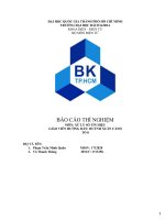 Báo cáo thí nghiệm môn xử lý số tín hiệu