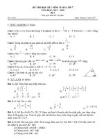 De DA KT hoc ki 1 toan 7