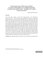 Ứng dụng giao tiếp tăng cường và thay thế trong can thiệp cho trẻ có rối loạn phổ tự kỷ – Nghiên cứu trên case lâm sàng