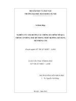 Nghiên cứu ảnh hưởng các thông số chính tới quá trình cấp đông thịt bò trong thiết bị đông gió bằng mô phỏng cfd 