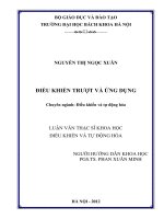 Điều khiển trượt và ứng dụng 