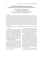 Giải pháp phát triển sản phẩm du lịch dựa trên tài nguyên du lịch văn hóa tỉnh Phú Yên