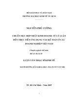 Tài liệu luận văn Chuẩn Mực Hợp Nhất Kinh Doanh - Từ Lý Luận Đến Thực Tiễn