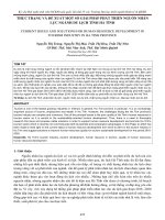 Thực trạng và đề xuất một số giải pháp phát triển nguồn nhân lực ngành du lịch tỉnh Hà Tĩnh