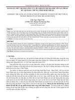 Đánh giá mức độ hài lòng của du khách nội địa đối với sản phẩm du lịch đặc trưng tỉnh Ninh Thuận