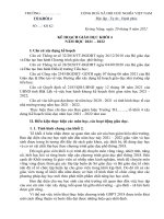 Kế hoạch giáo dục khối 4 – năm học 2021 – 2022