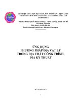 ỨNG DỤNG PHƯƠNG PHÁP ĐỊA VẬT LÝ TRONG ĐỊA CHẤT CÔNG TRÌNH, ĐỊA KỸ THUẬT