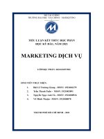 TIỂU LUẬN HOẠT ĐỘNG MARKETING MIX CỦA NGÂN HÀNG VIETCOMBANK