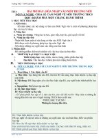 Kế hoạch bài dạy toán 6 sách Chân trời sáng tạo học kì 1