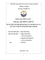 HỆ THỐNG NHÚNG Đề Tài: Hiển Thị Nhiệt Độ Đọc Được Từ Cảm Biến Lên Led Ma Trận Và BậtTắt Thiết Bị Ổn Định Nhiệt Độ