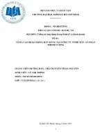 TIỂU LUẬN CUỐI KỲ MÔN THỐNG KÊ ỨNG DỤNG