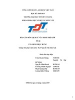 Báo cáo môn lịch sử văn minh thế giới đề tài văn minh phục hưng