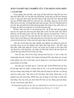 SKKN sử dụng phương pháp dạy học theo góc nhằm phát huy tính tích cực của học sinh góp phần nâng cao chất lượng dạy học hóa học 11  cơ bản 