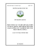 Phân tích các vấn đề liên quan đến sử dụng thuốc trên bệnh nhân rối loạn lưỡng cực tại bệnh viện tâm thần trung ương 
