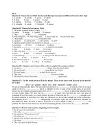 tong hop de thi hk1 tieng Anh 9