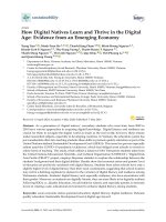 How digital natives learn and thrive in 