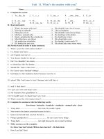 bai tap unit 11 tieng anh lop 5 hot