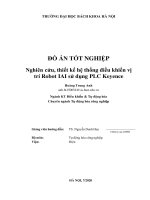 Nghiên cứu, thiết kế hệ thống điều khiển vị trí robot IAI sử dụng PLC keyence