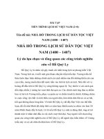 Tiến trình lịch sử Việt Nam