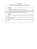 Giáo trình Tổ chức kinh doanh nhà hàng: Phần 2 - CĐ Du lịch Hà Nội