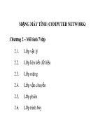 Bài giảng Mạng máy tính (Computer Network): Chương 2 - Lưu Đức Trung