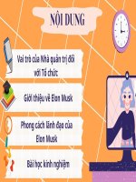 Phong cách lãnh đạo của Elon Musk