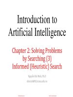 Slide trí tuệ nhân tạo chương 5 heuristic search 