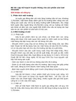 LẬP KẾ HOẠCH TRUYỀN THÔNG CHO SẢN PHẨM SỮA TƯƠI VINAMILK