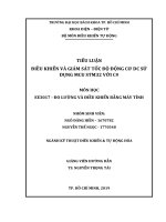 ĐIỀU KHIỂN VÀ GIÁM SÁT TỐC ĐỘ ĐỘNG CƠ DC SỬ DỤNG MCU STM32 VỚI C#