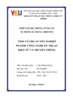 TÓM TẮT ĐỒ ÁN TỐT NGHIỆP NGÀNH CÔNG NGHỆ KỸ THUẬT ĐIỆN TỬ VÀ TRUYỀN THÔNG