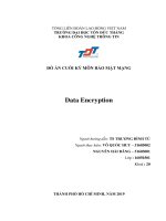 Đồ án cuối kỳ môn bảo mật mạng data encryption