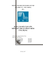 Báo cáo bài tập lớn môn kỹ thuật phần mềm ứng dụng