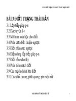 Bài giảng Kỹ thuật điện tử: Bài 3 - Lưu Đức Trung