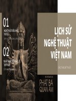 LỊCH SỬ NGHỆ THUẬT ĐIÊU KHẮC VIỆT NAM
