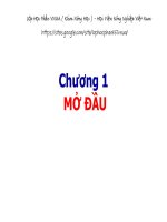 Bài giảng Chọn giống cây trồng ngắn ngày - Chương 1: Mở đầu