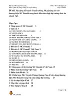 Xây dựng kế hoạch Truyền thông, PR, Quảng cáo cho thương hiệu MC Donald trong bước đầu xâm nhập thị trường thức ănnhanh Việt