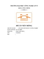 Đồ án nền móng xây dựng dân dụng và công nghiệp 