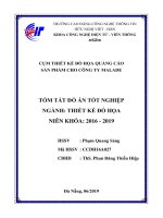 Tóm tắt Đồ án tốt nghiệp Thiết kế đồ họa: Cụm thiết kế đồ họa quảng cáo sản phẩm cho công ty Malade