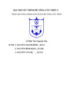 Đồ án thiết kế công trình dân dụng bê tông cốt thép 