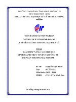 Tóm tắt Đồ án tốt nghiệp Quản trị kinh doanh: Giải pháp nâng cao hiệu quả kinh doanh trực tuyến tại Công ty Cổ phần Thương mại Visnam