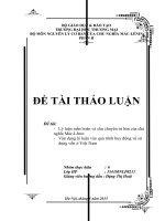 LÝ LUẬN TUẦN HOÀN VÀ CHU CHUYỂN TƯ BẢN CỦA CHỦ NGHĨA MAC LÊ NIN VÀ VẬN DỤNG TẠI VIỆT NAM