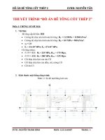 Đồ án bê tông cốt thép 2 